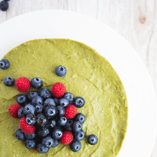 Vegan Matcha Cheesecake