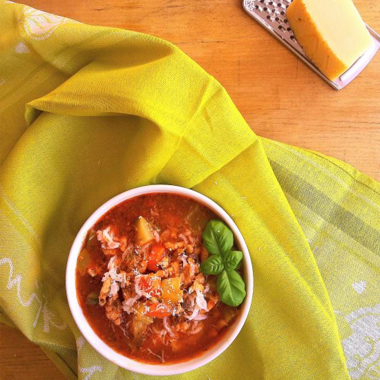 Stuffed Zucchini soup