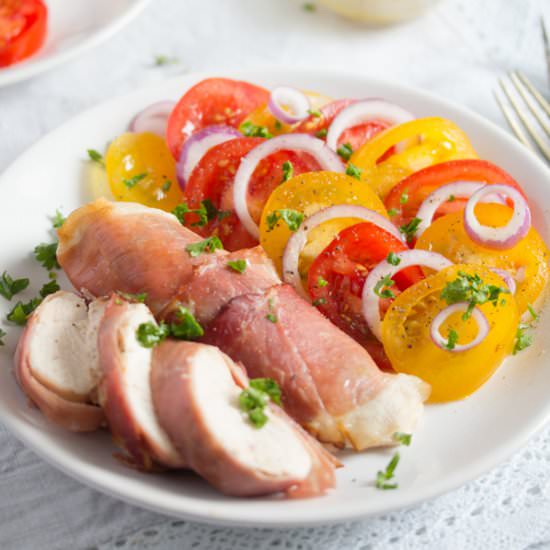 Easy Prosciutto Wrapped Chicken