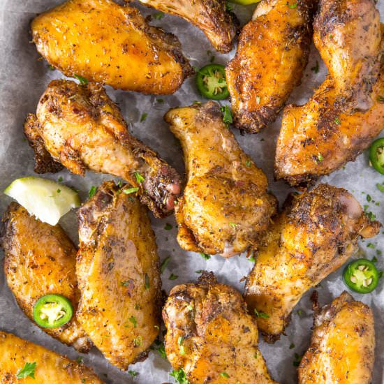 Grilled Jerk Chicken Wings