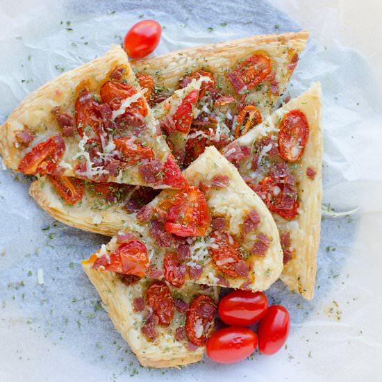 Italian Salami Tomato Tart