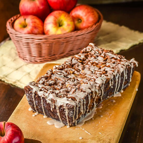 Cinnamon Glazed Harvest Apple Bread