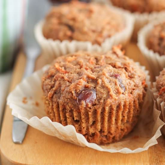 Carrot Date Muffins