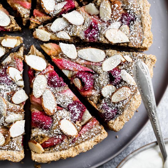 Rhubarb Almond Tart