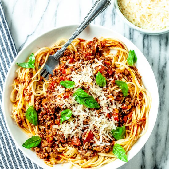 instant pot bolognese sauce
