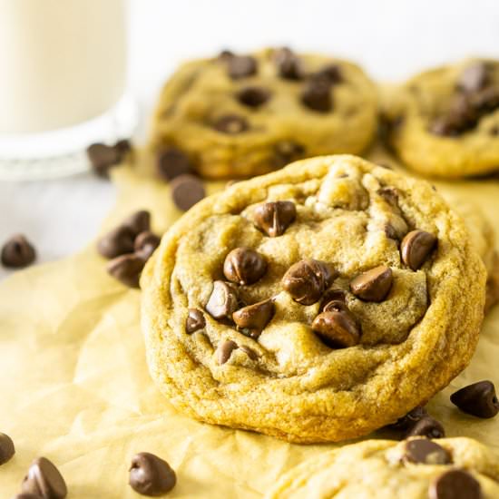 Brown butter chocolate chip cookies