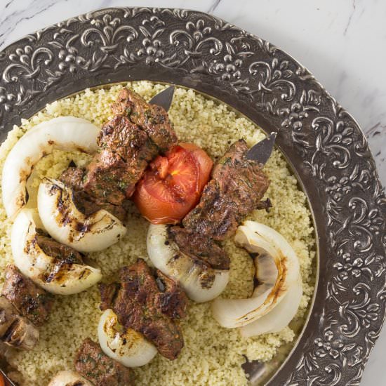 Moroccan Inspired Beef Kebabs