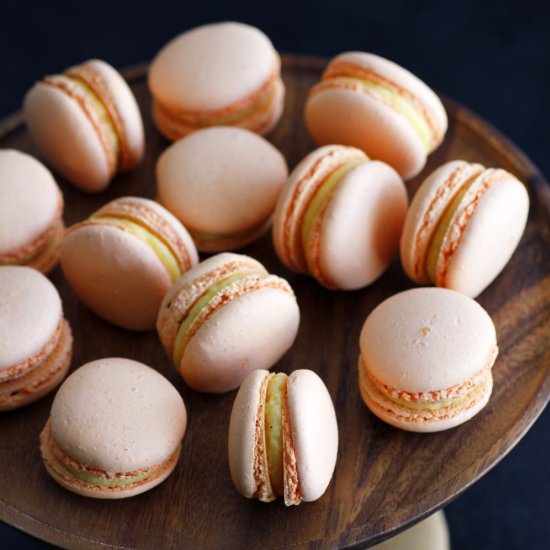 Mango Macarons