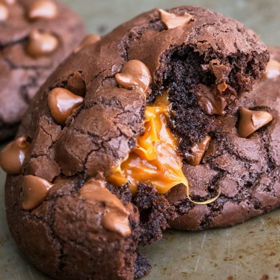 Chocolate Caramel Cookies