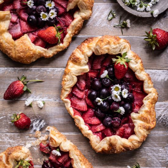 Double Berry Puff Pastry Galettes.