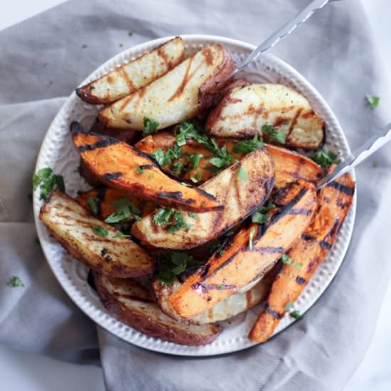Grilled Sweet Potato Wedges