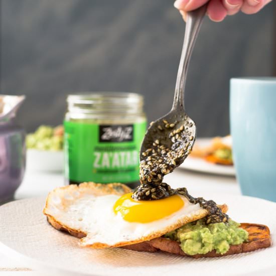 Za’atar Sweet Potato Avocado Toast