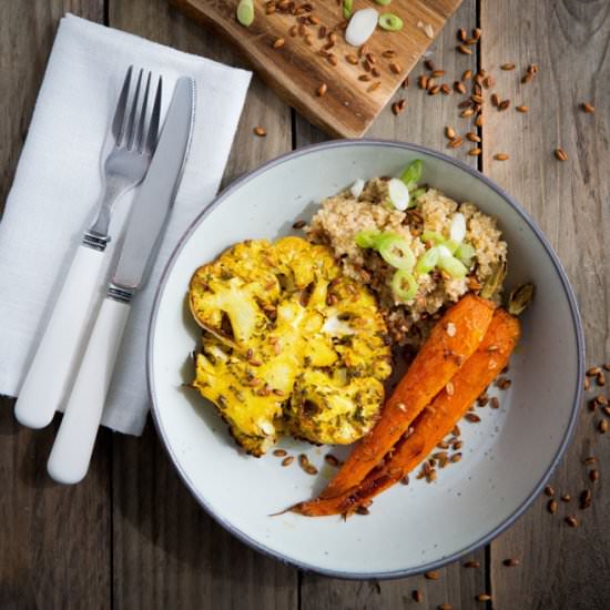 Roast Carrot and Smoked Quinoa
