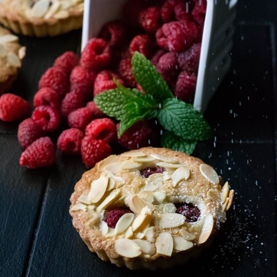 Raspberry Almond Mini Cakes
