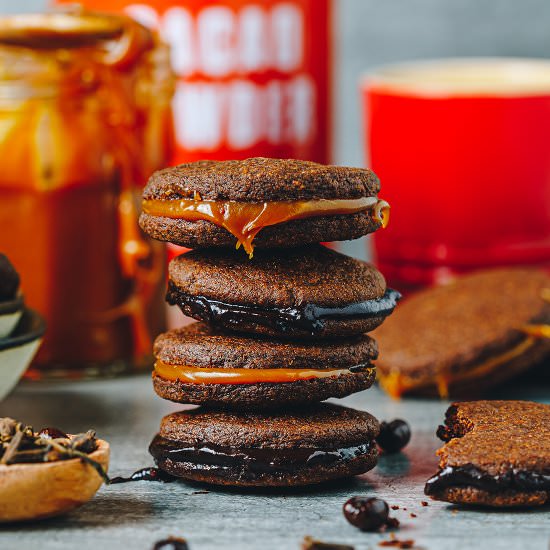 Chocolate Shortbread Sandwiches