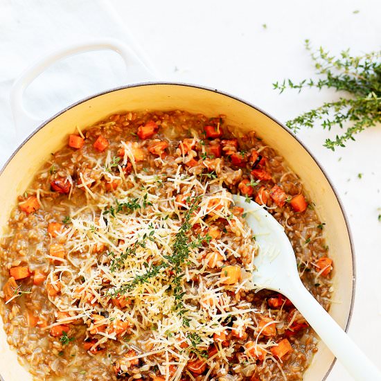 Sweet Potato Spelt Risotto