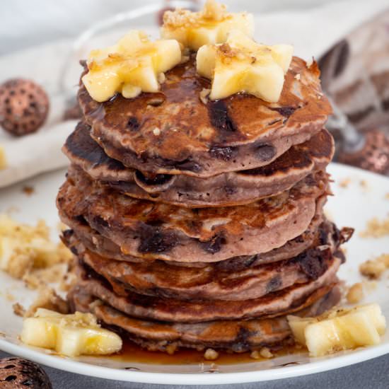 Banana Chocolate Chip Pancakes