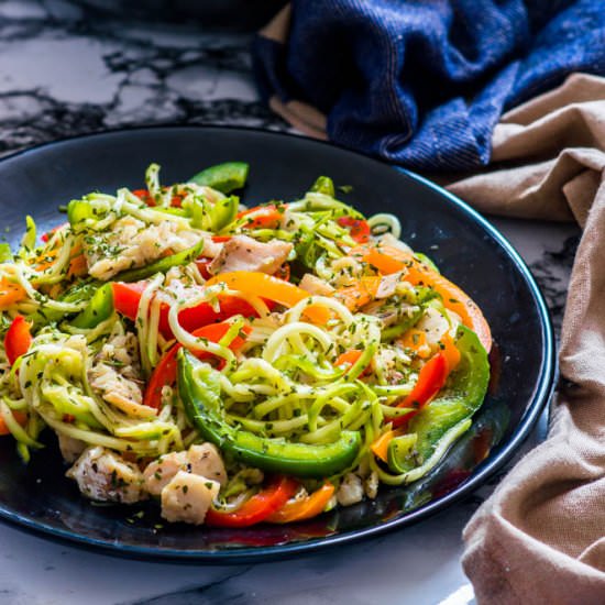 Vegetable fish stir fry