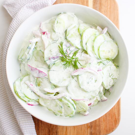 Polish Cucumber Salad