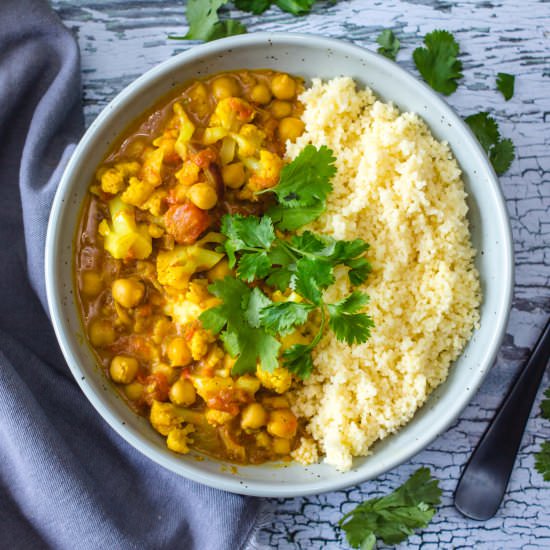 Cauliflower and Chickpea Curry