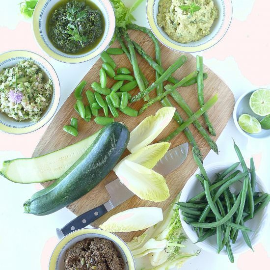 It’s All Green Salad and Dips