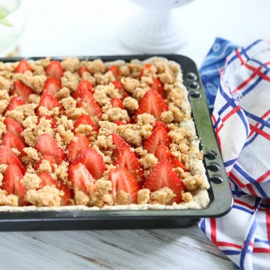 Strawberry Streusel Slices