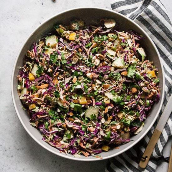 Chopped Thai Brussels Sprout Salad