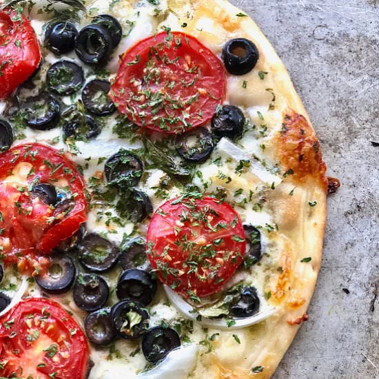 Tomato Olive Flatbread