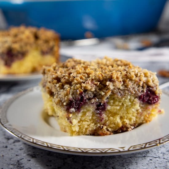 Pecan Blackberry Coffee Cake