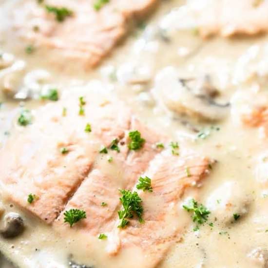 Creamy salmon