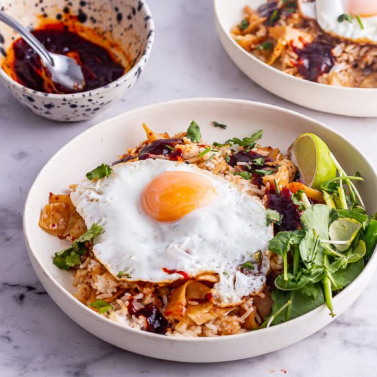 15 Minute Kimchi Fried Rice