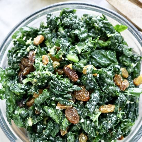 Easy Kale Salad with Lemon Dressing