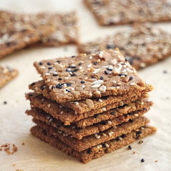 Low Carb Seed Crackers