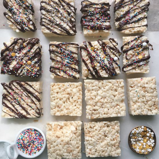 Sea Salt Rice Crispy Treats