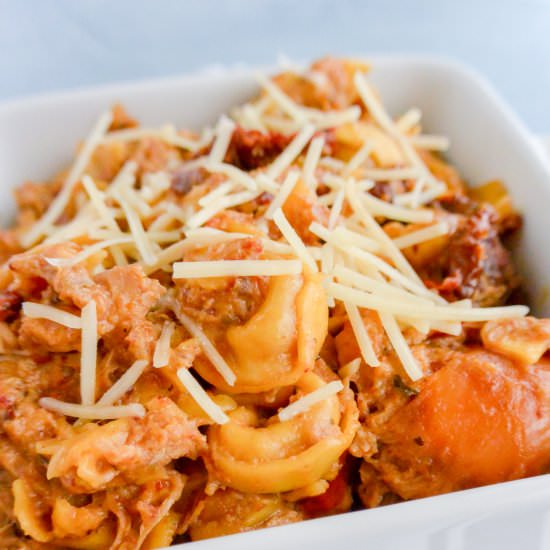 Slow Cooker Chicken Tortellini