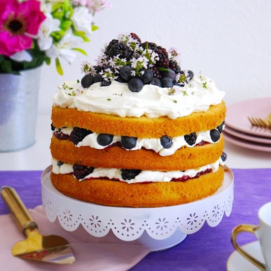 Lemon Cake with Mascarpone Frosting