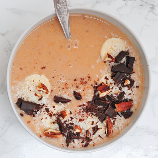 Sweet potato smoothie bowl