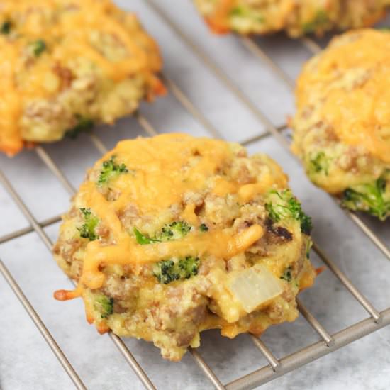 Turkey, Broccoli & Cheddar Biscuits