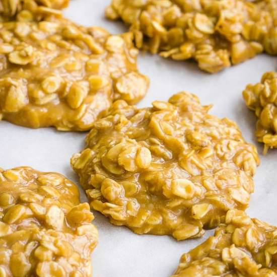 NoBake Peanut Butter Oatmeal Cookie