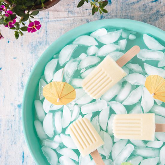 Piña Colada Popsicles