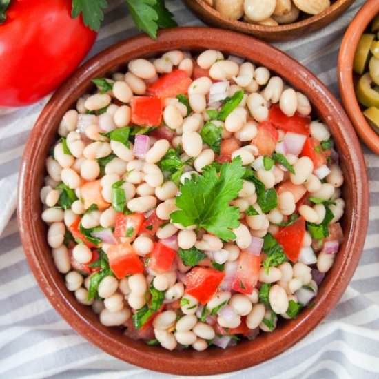 Easy white bean salad