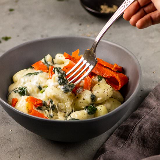 Vegan Gorgonzola esque Gnocchis