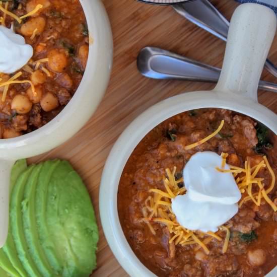 Sweet Potato Turkey Chili