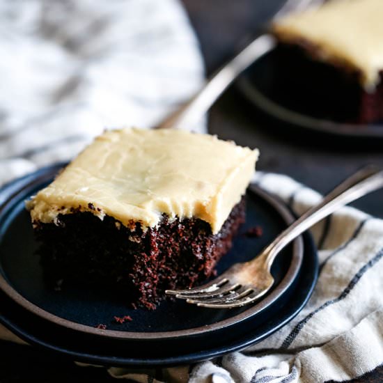 Eggless Milkless Chocolate Cake