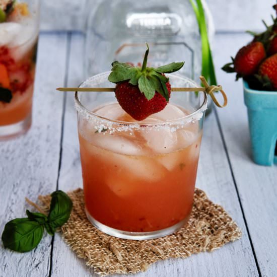 Strawberry Basil Margarita