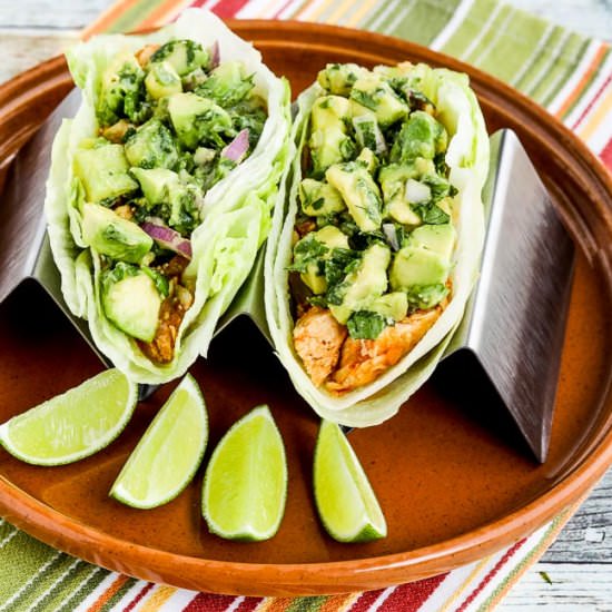 Spicy Chicken Lettuce Wrap Tacos