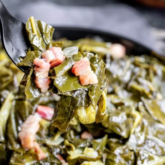 INSTANT POT TURNIP GREENS & COLLARD