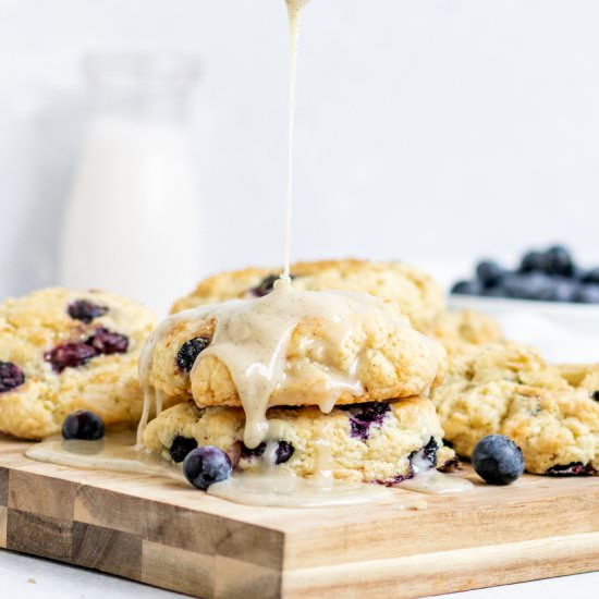 Vegan Blueberry Vanilla Scones