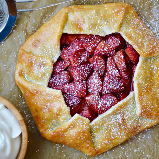 Simple Strawberry Galette