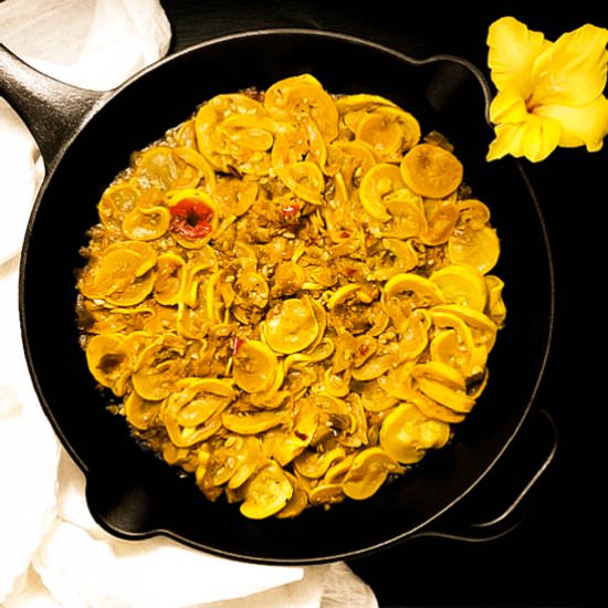 Cajun Smothered Yellow Squash